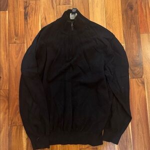 Jos. A. Bank Black Zip Up Sweater